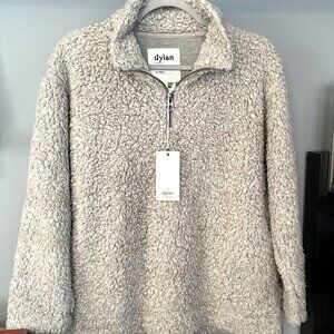 NWT Dylan Teddy Sherpa Pullover (Beige) XS